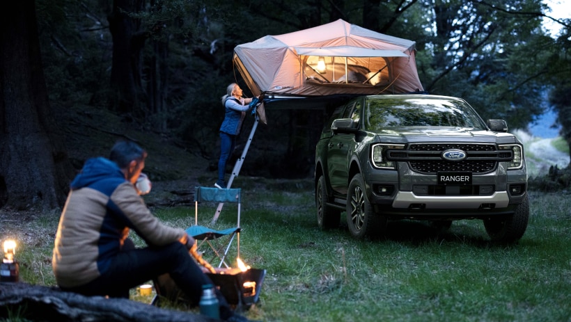 Ford ranger with tent shop