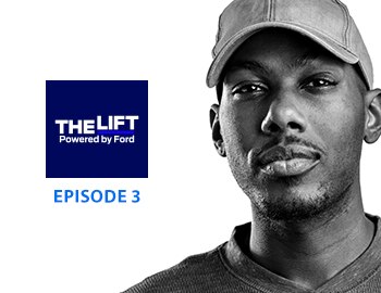 The Lift Powered by Ford Episode 3 with man in baseball cap.