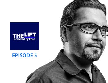 The Lift Powered by Ford Episode 5 with man in glasses.