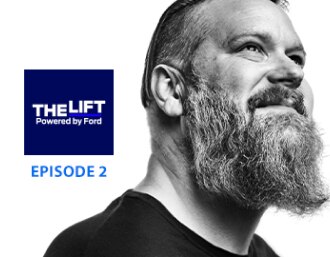 The Lift Powered by Ford Episode 2 with bearded man