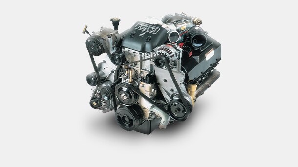 Legendary Ford 7.3L Power Stroke Diesel engine outdoor.